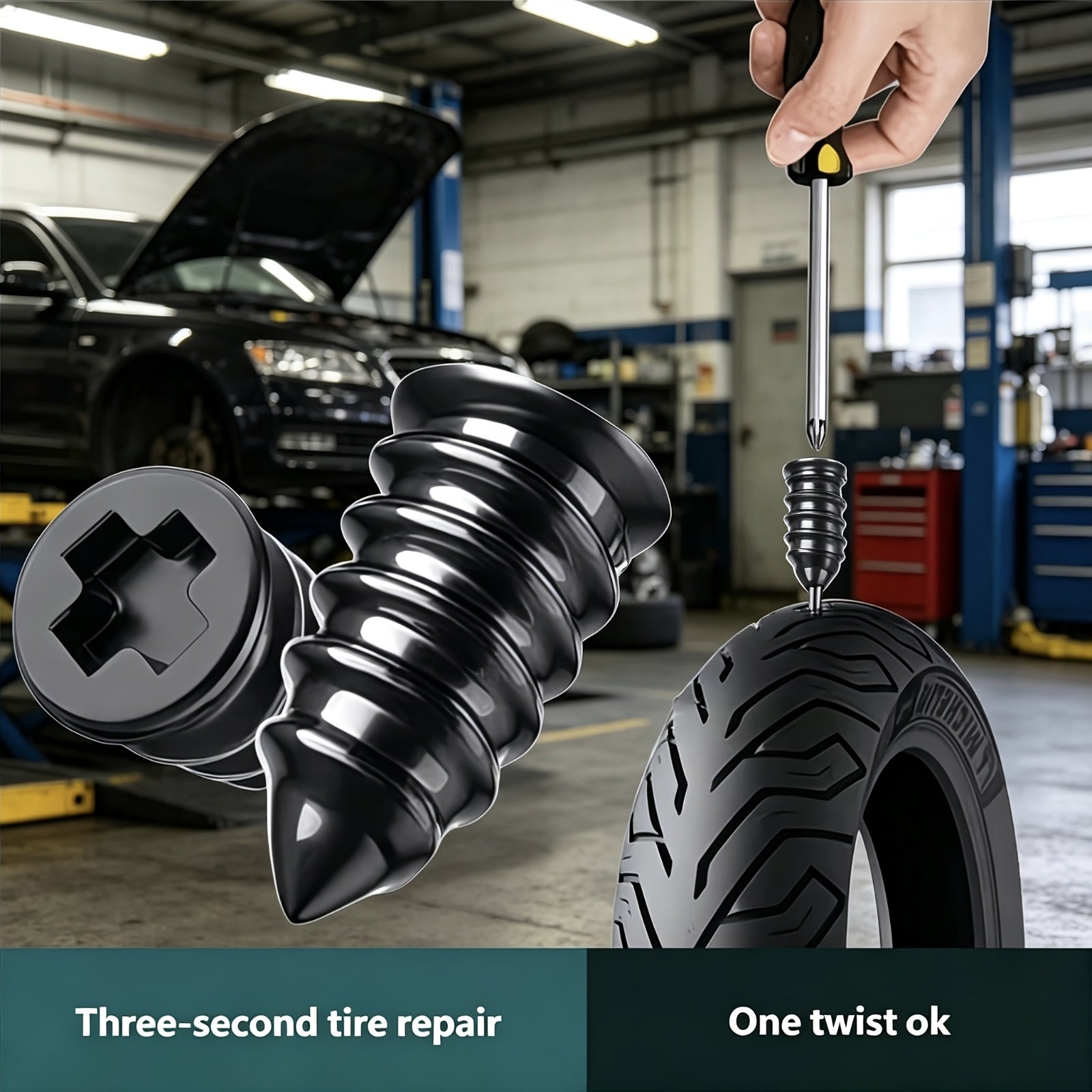 20 40pcs tire repair rubber nail kit suitable car motorcycle