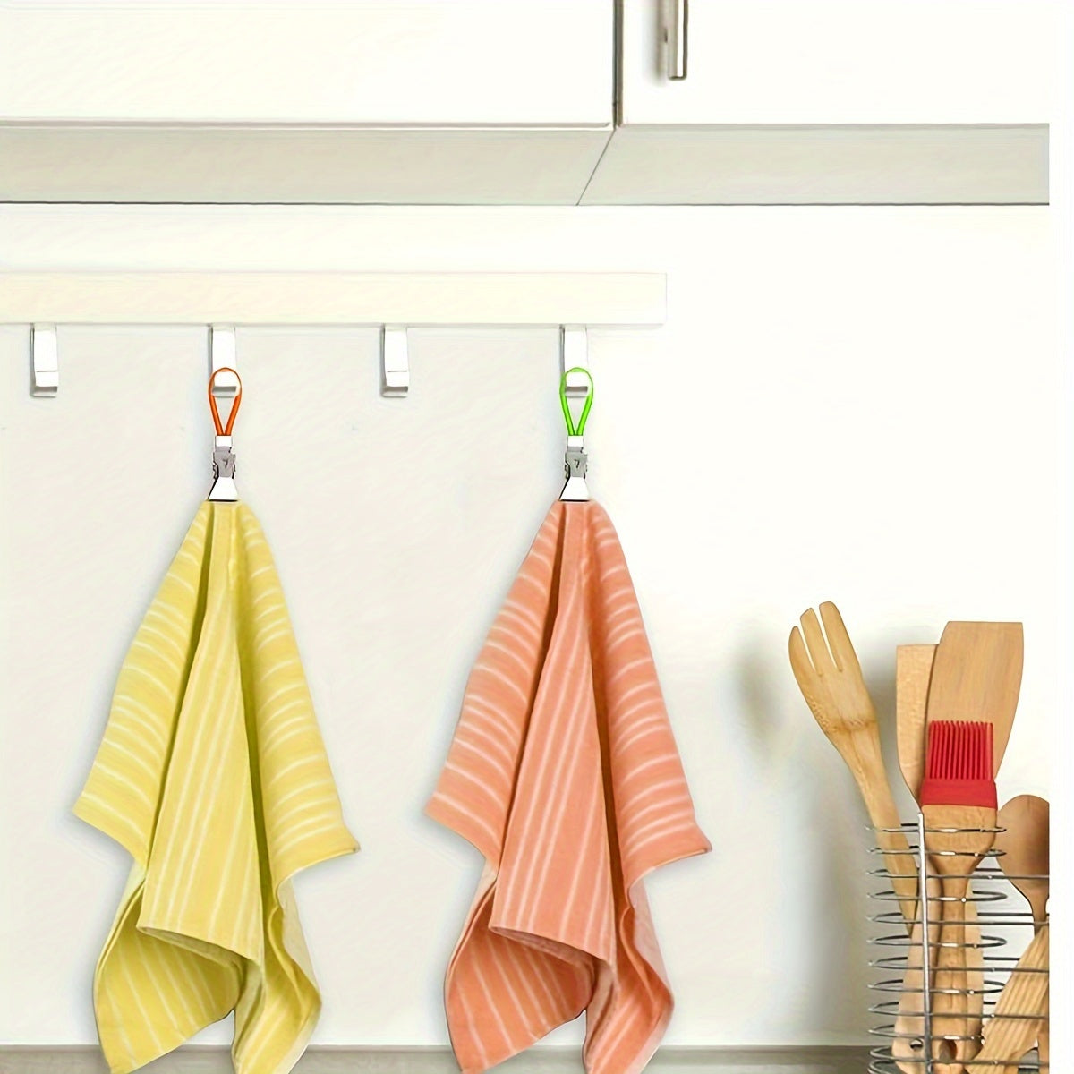 10pcs stylish metal towel clips versatile drying rack