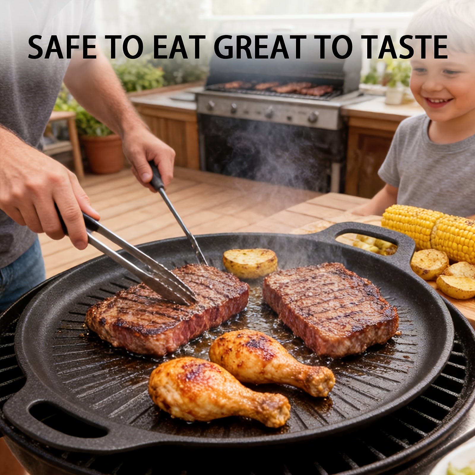 non stick frying   brush bbq griddle pan   heat oil