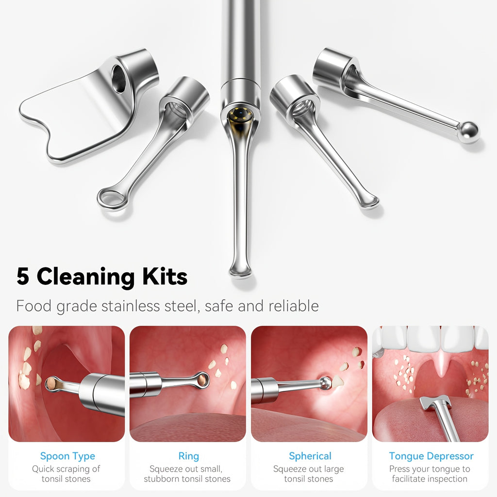 tonsil stone remover camera 1080p hd visual removal