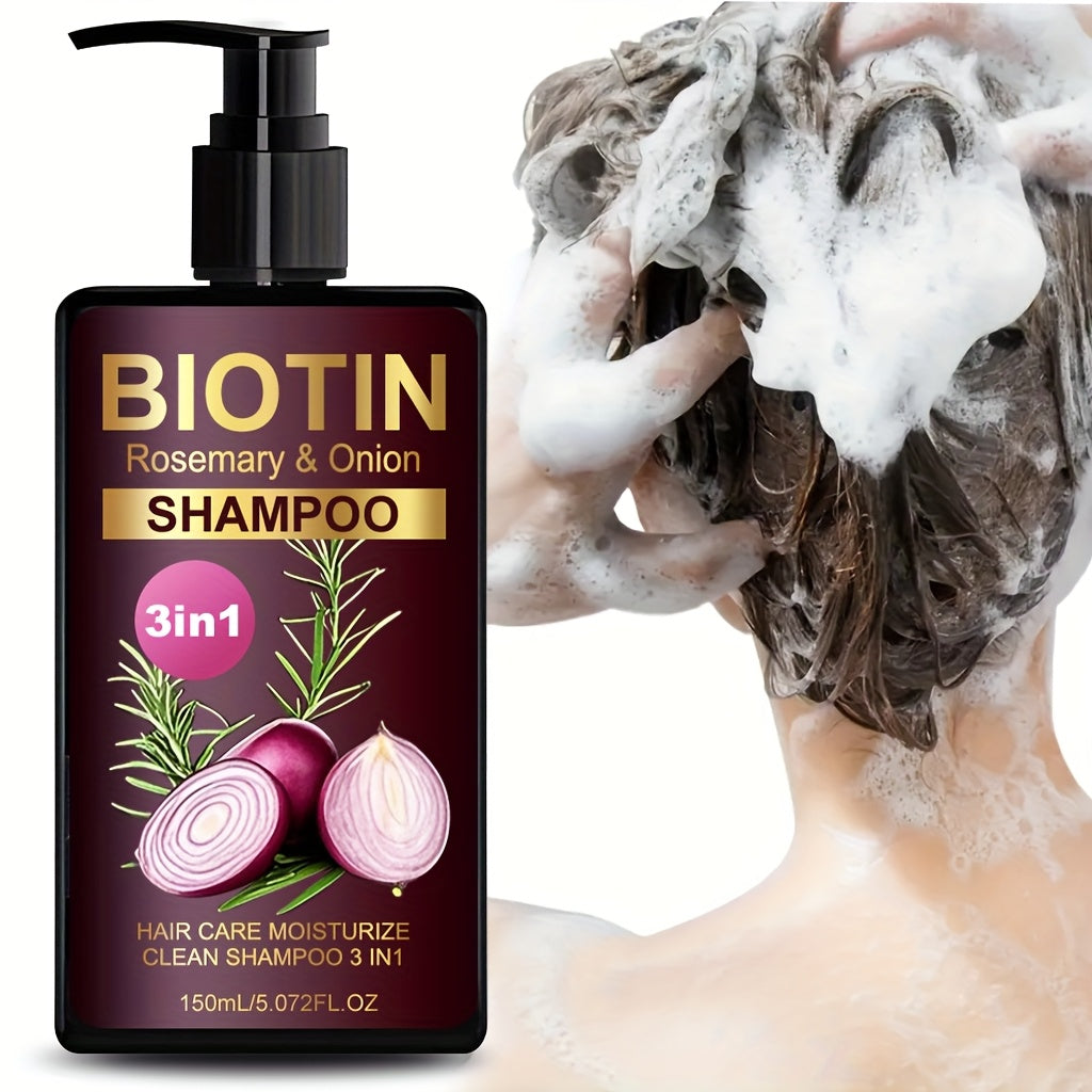 biotin rosemary onion shampoo 3in 1 shampoo   clean