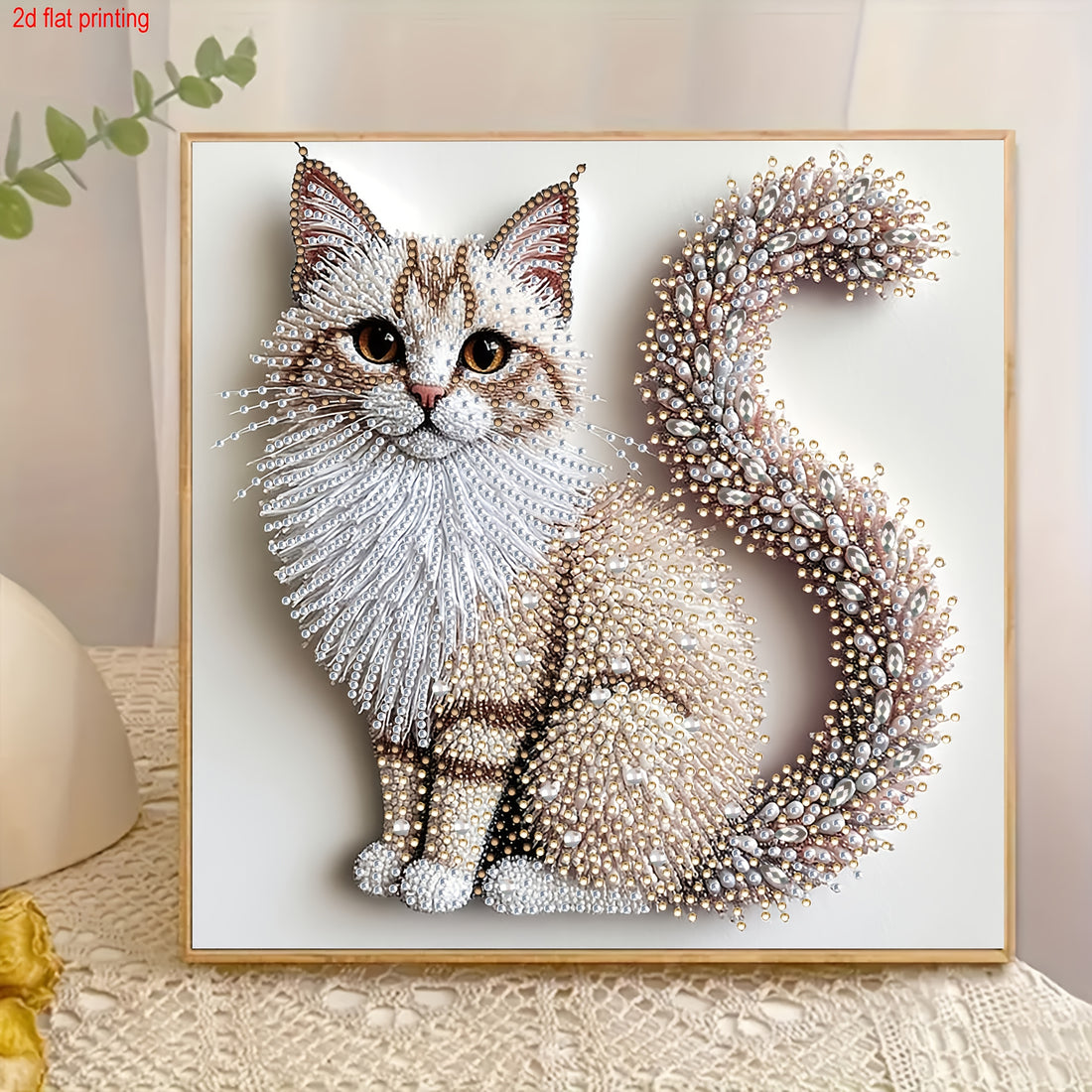 a set fluffy kitten 5d diamond painting kit diy