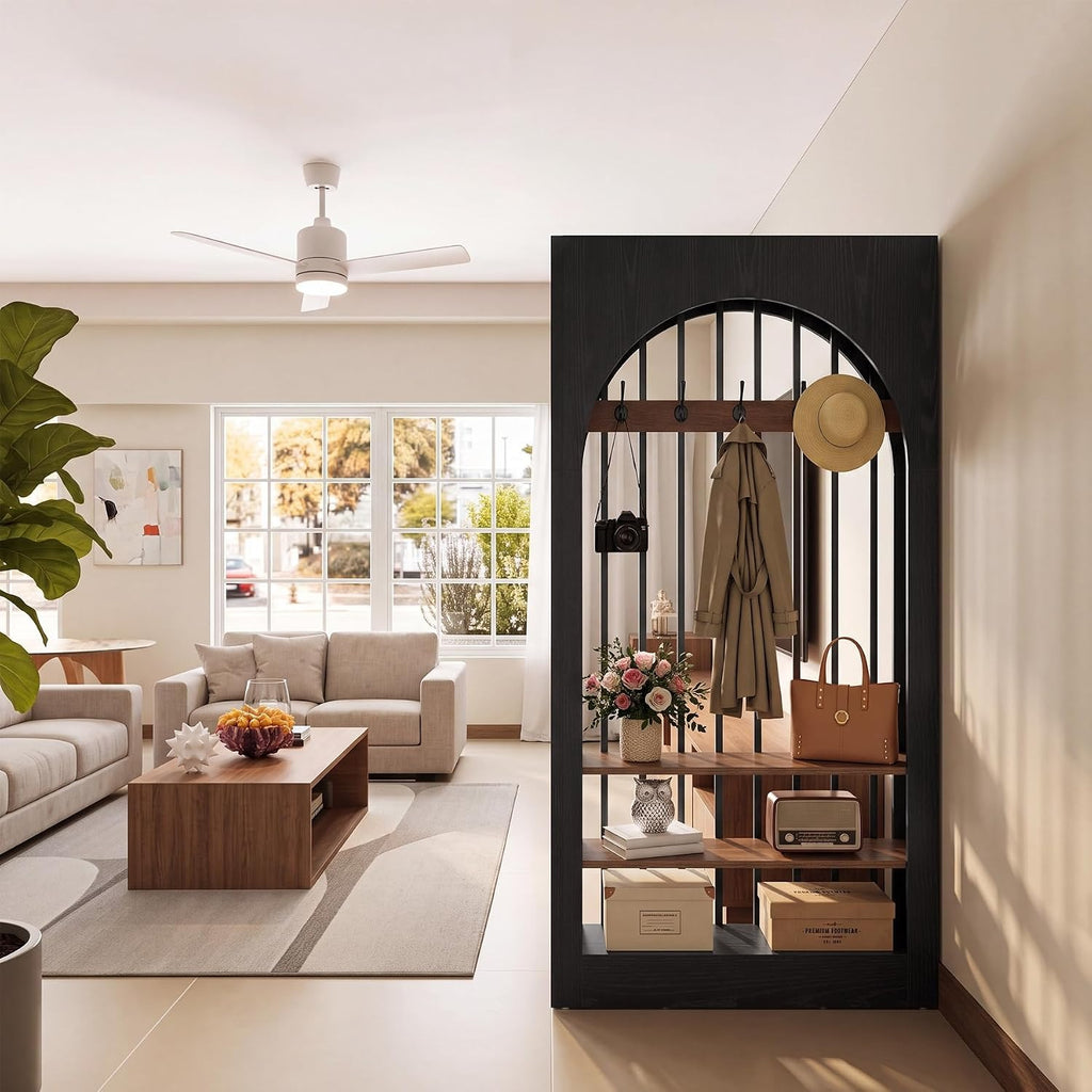 wall room divider 71 arched freestanding wood partition temu