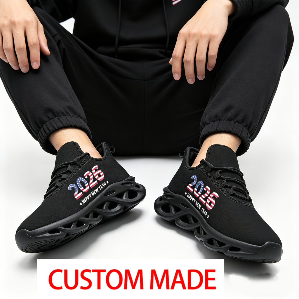 mens black plus size custom athletic casual shoes custom