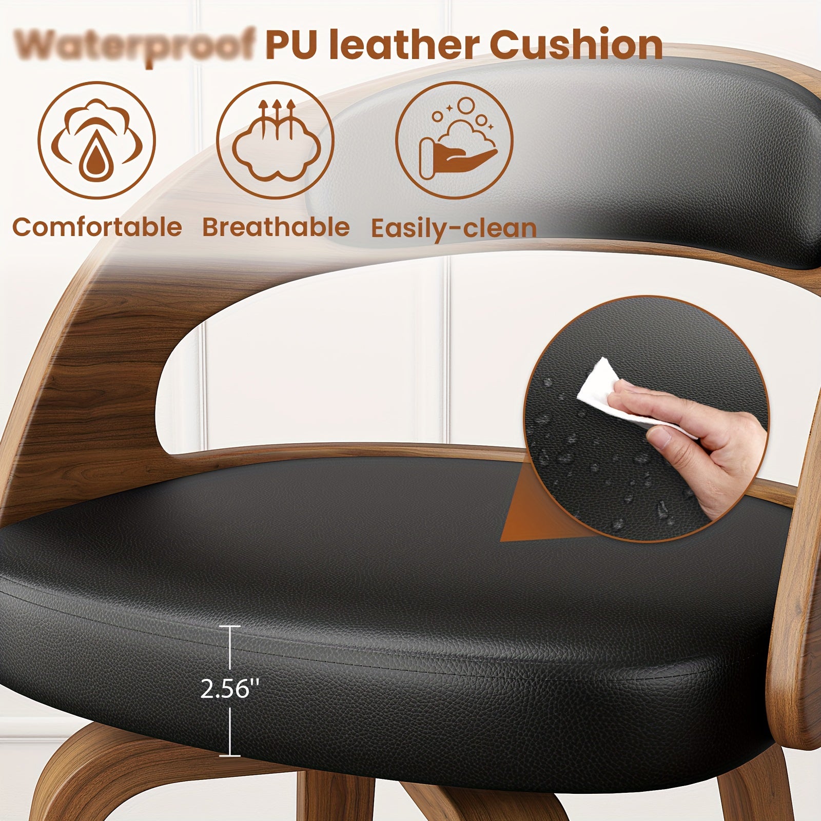 modern 26 counter height bar stools set 2 ergonomic