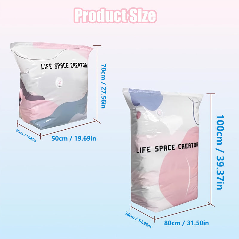 4pcs vacuum bag without pump no pump vacuum storage bags 3d