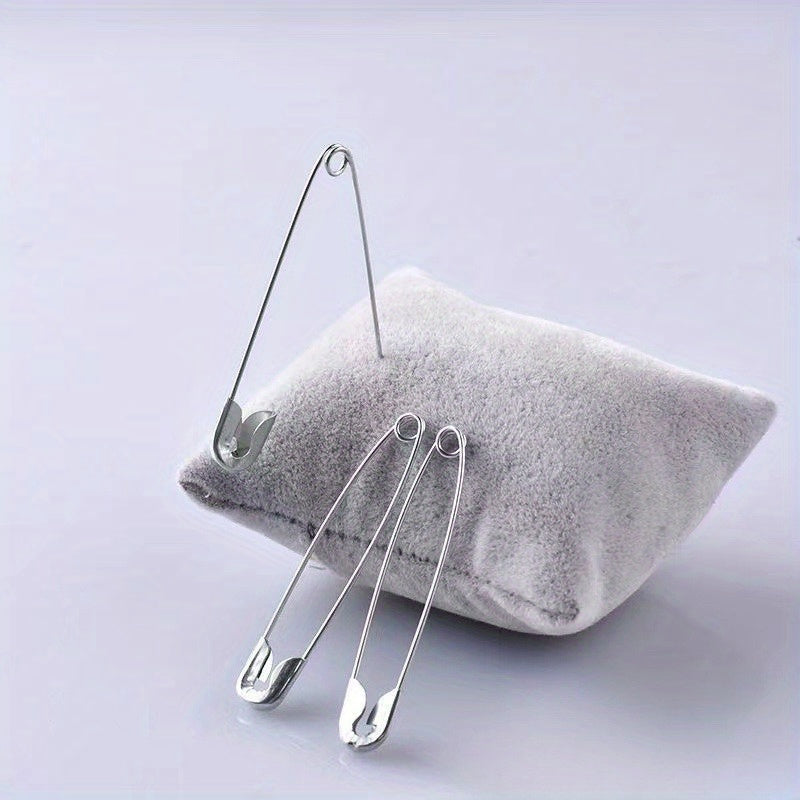 60pcs set assorted size safety pins silvery suitable