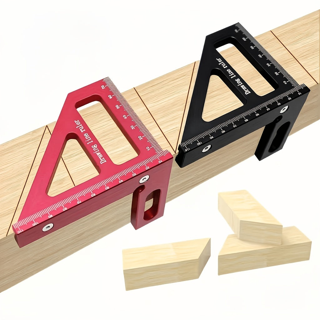 aluminum alloy woodworking square protractor 45 90 degree