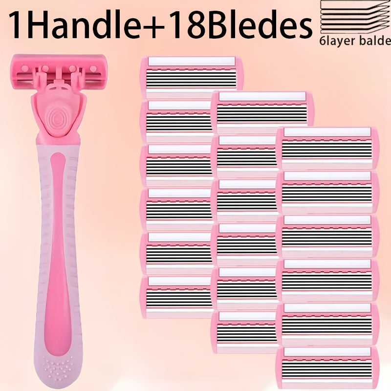 1 handle 18   womens epilator body bikini manual razor