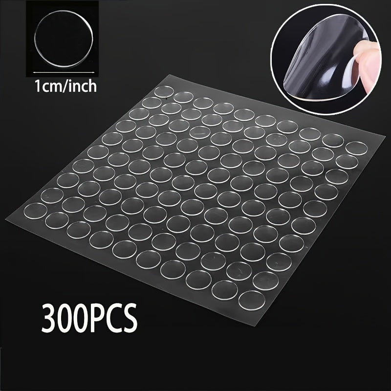 transparent double sided   dots removable sticky