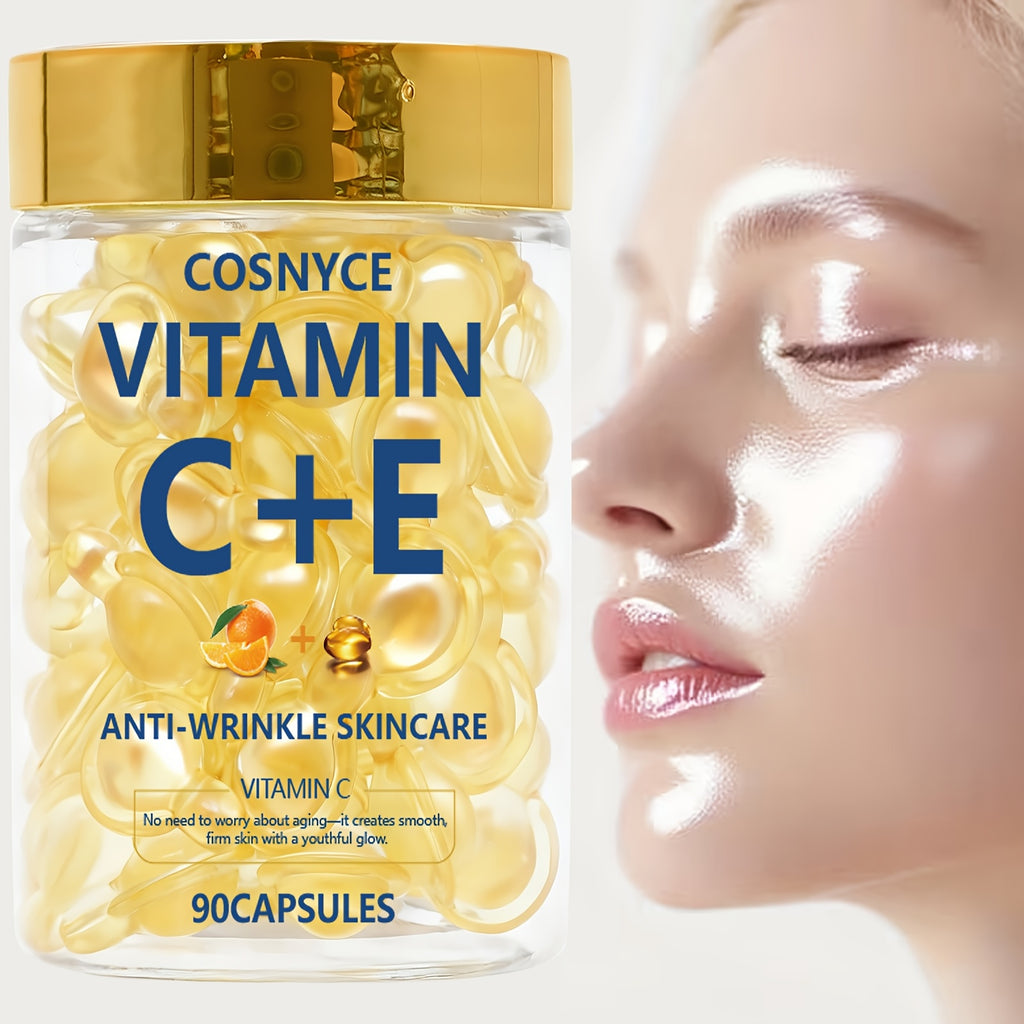cosnyce 90pcs vitamin c e skincare essence capsules vitamin