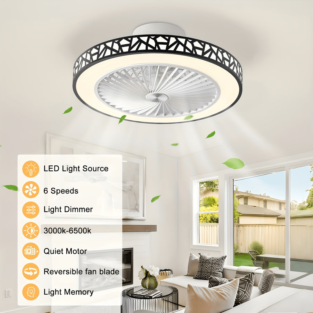19 modern low profile ceiling fan 6   reversible