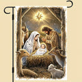 12 x18 double sided christmas nativity scene garden flags