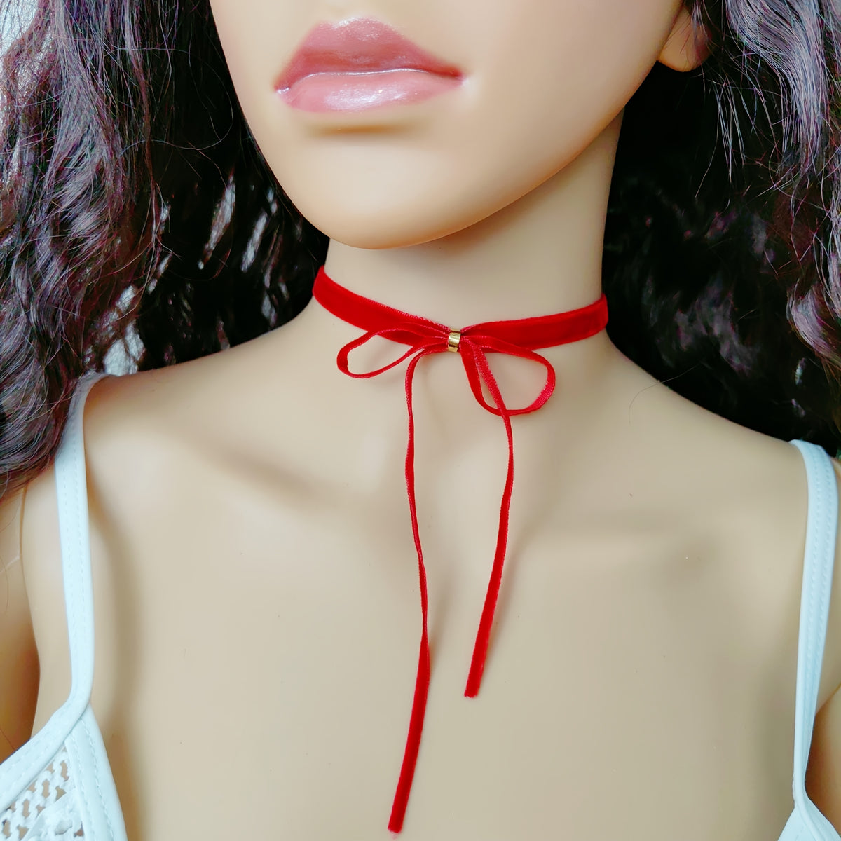romantic   large rose flower necklaces a wide