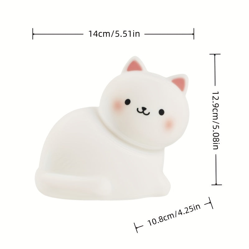 childrens cat night light 7 rgb color cycling   tap
