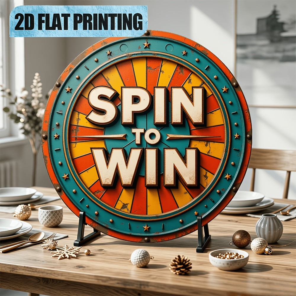 2d flat vintage holiday decoration spin win