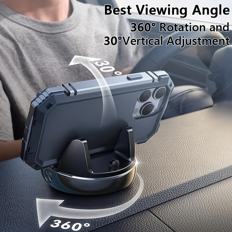 car phone holder mount 360 rotatable dash mounted holders