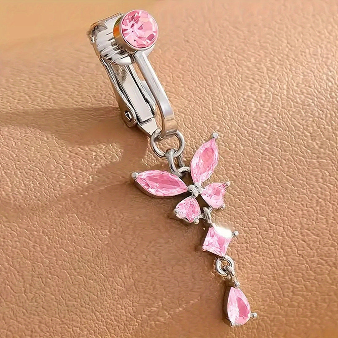 womens   tassel fashion belly button clip no