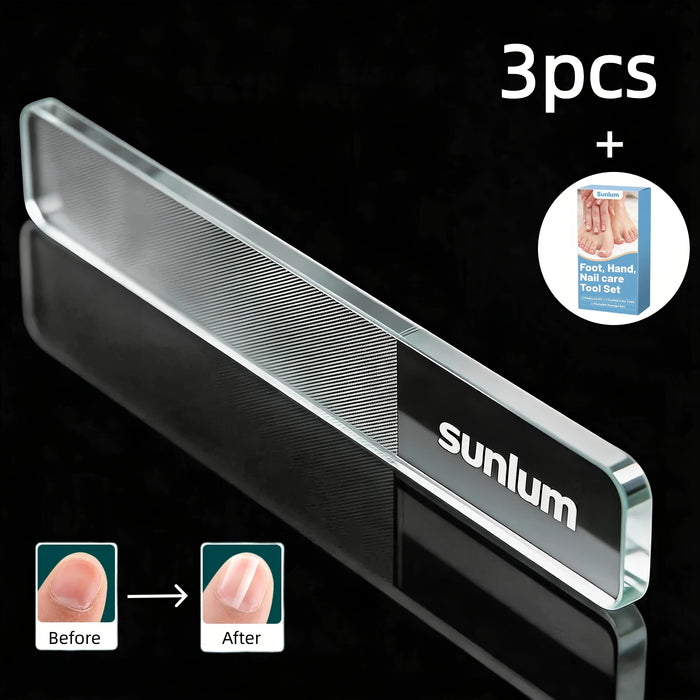 brand 3pcs set nano glass nail files nail polishing
