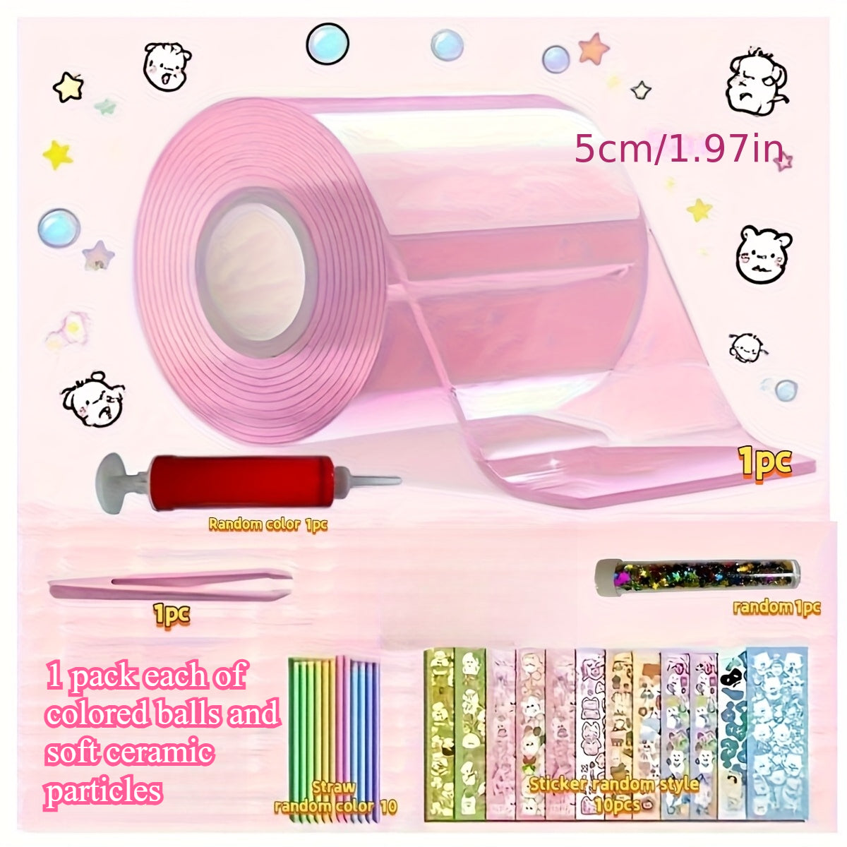 1 roll nano tape set   7 basic material packs super