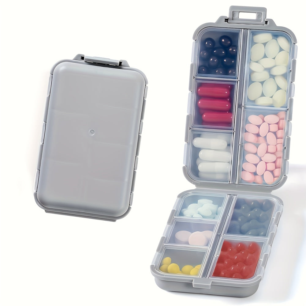 1 pack travel pill organizer 10 compartment pill case