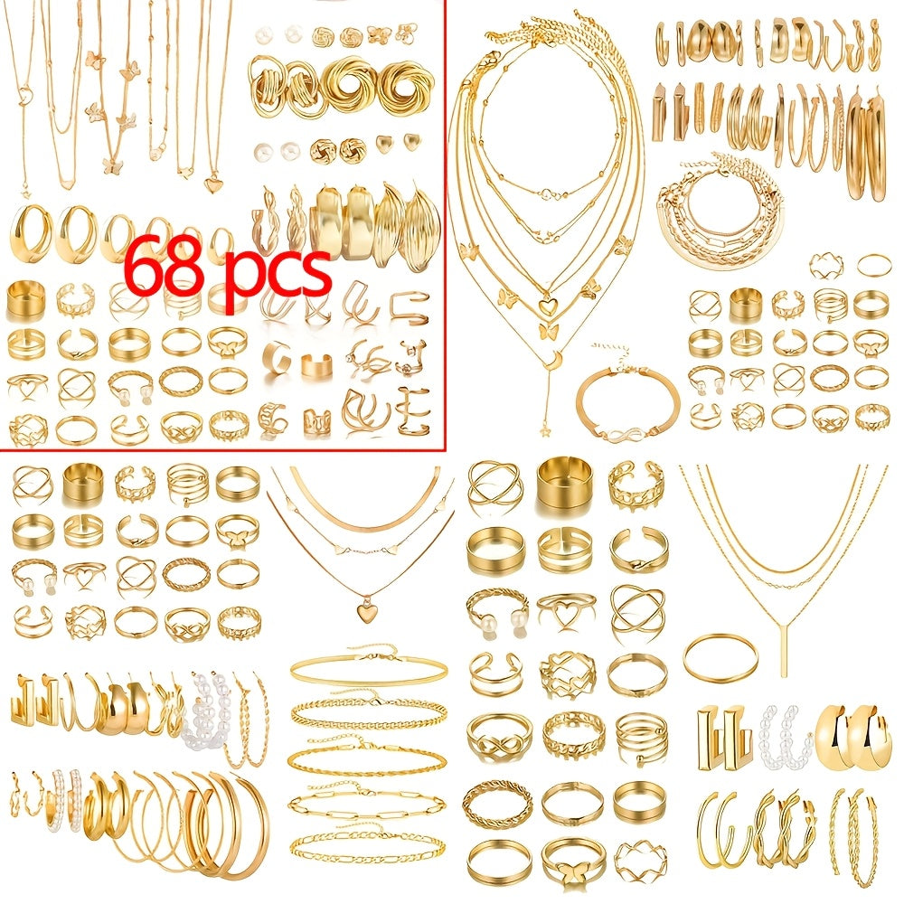 35 54 58 68pcs set elegant retro style   heart
