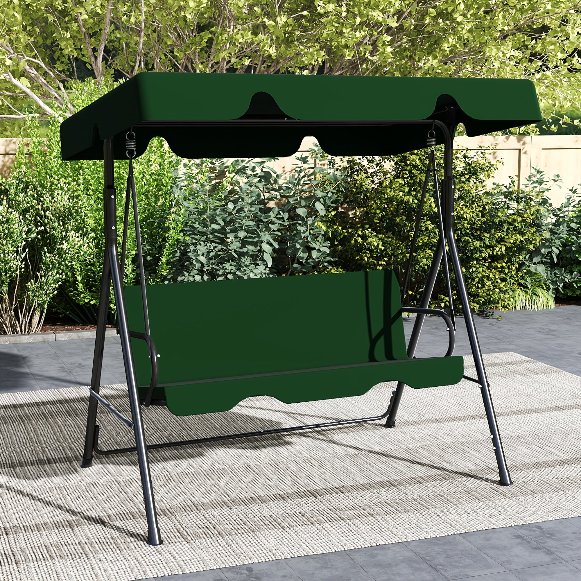 patio swing glider canopy heavy duty stand