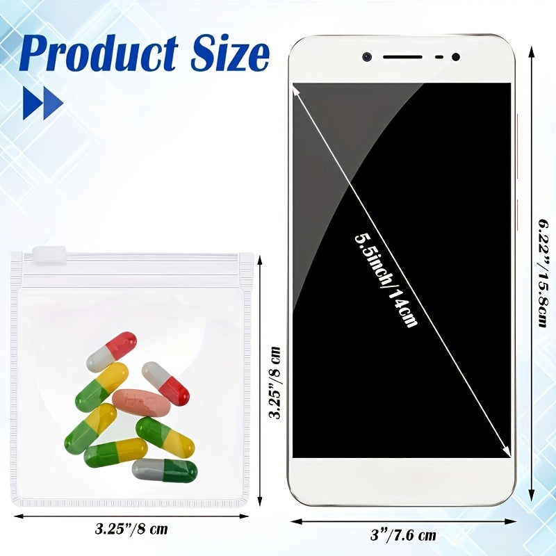 27 14 7 5pcs reusable zipper pill bag set self seal