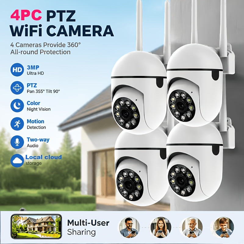 4  smart camera 3mp full   4ghz single band wi