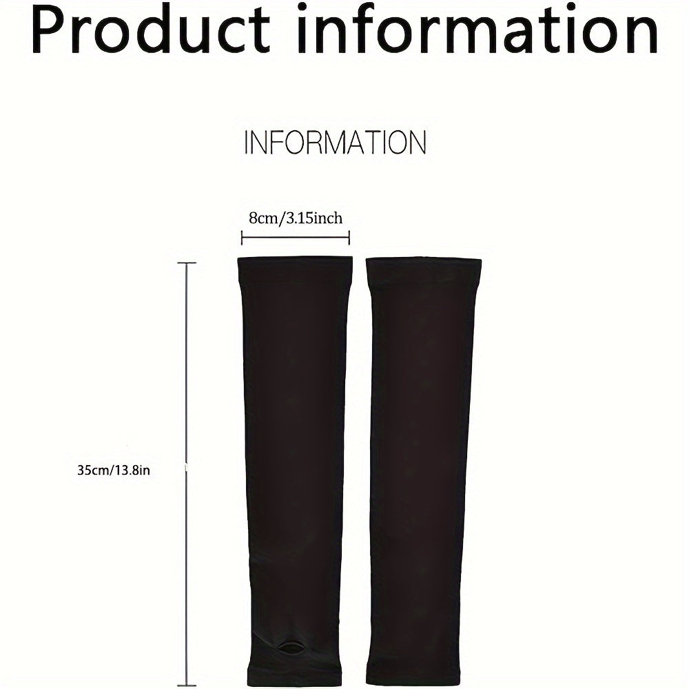 3 pairs ice like arm sleeves breathable elastic quick dry