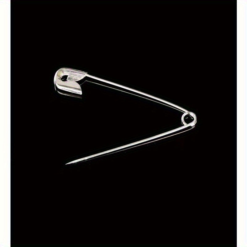 a pack 50 assorted sizes safety pins galvanized metal