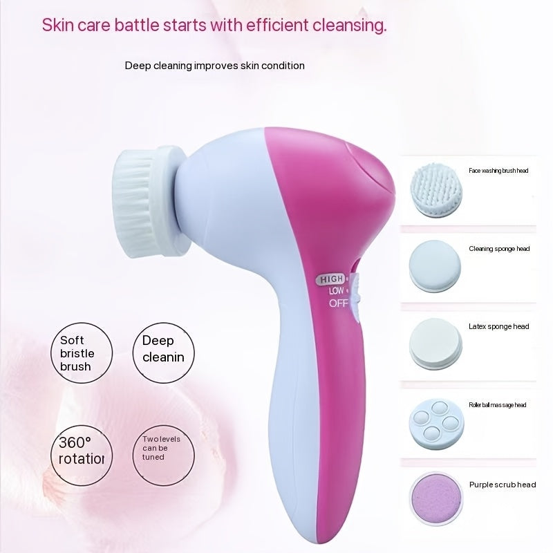 5 in 1 multifunctional facial cleansing device electric