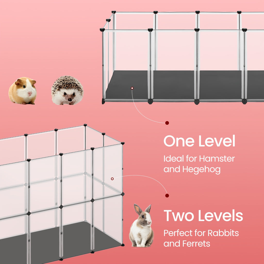 20 panels guinea pig playpen removable oxford fabric mat