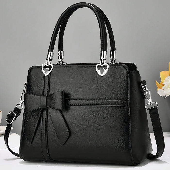 solid color bowknot handbag bags luggage temu