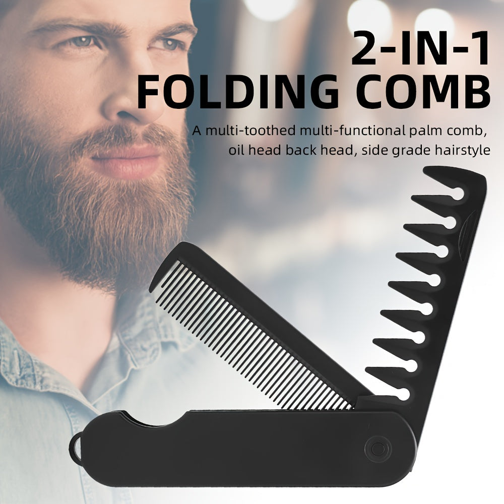foldable unisex hair comb durable abs plastic handle plastic