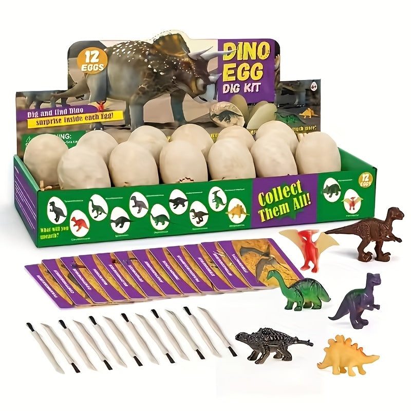 12pcs dinosaur egg set   mental development enhances