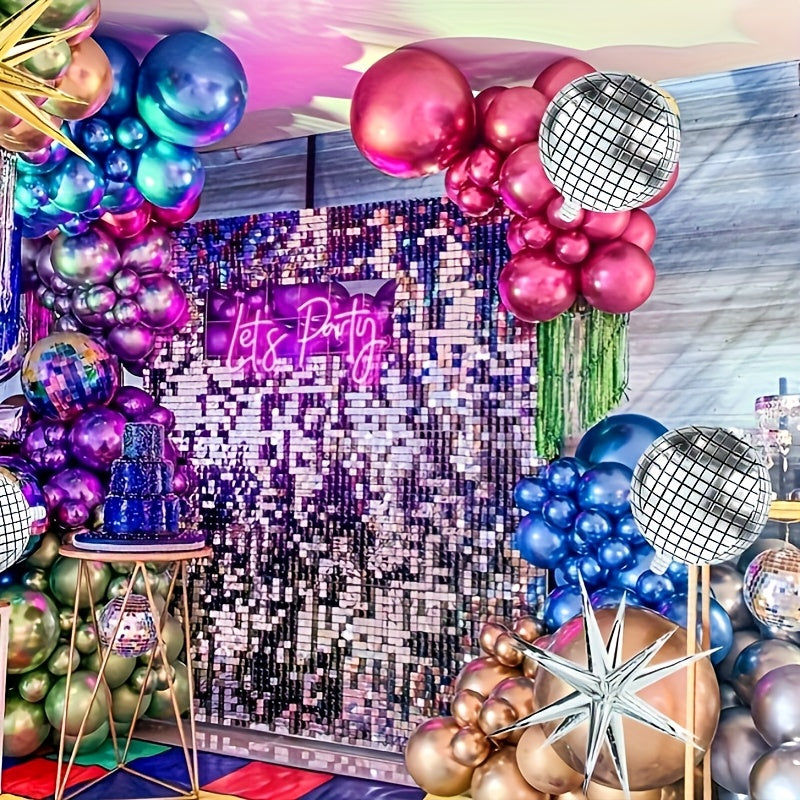 146  balloon garland arch kit disco ball balloons