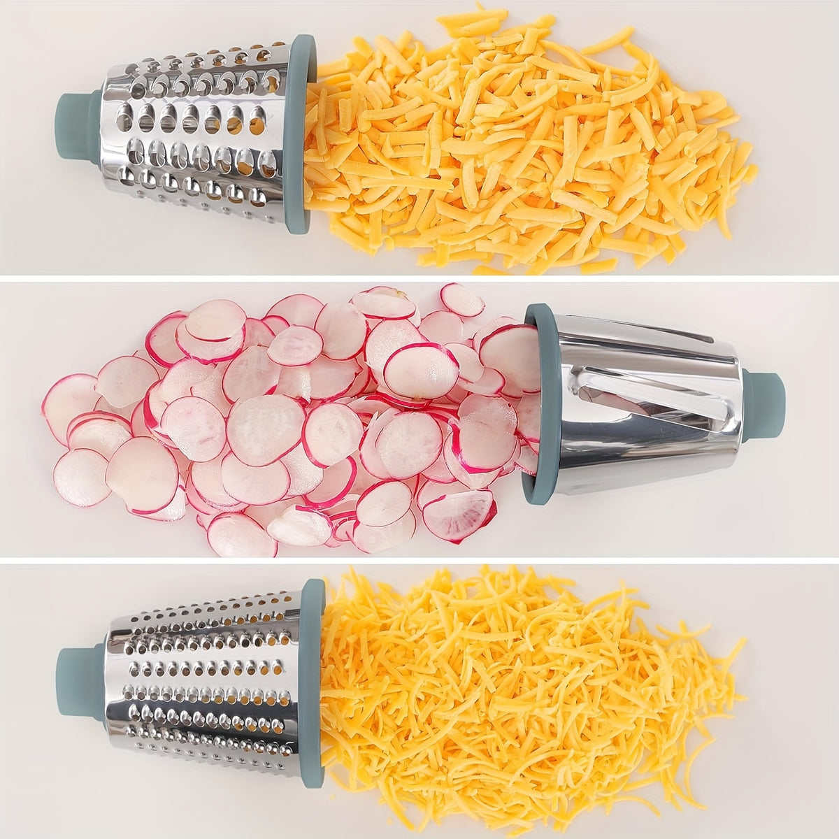 a multifunctional hand cranked vegetable cutter
