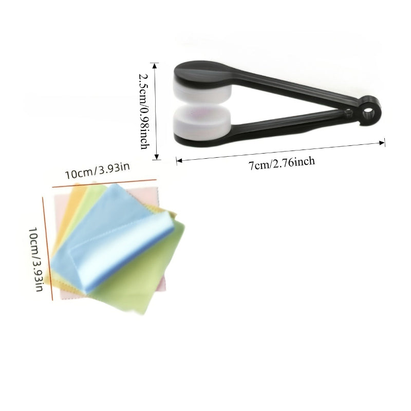 random color 4pcs glasses cleaning brush set 2 glasses