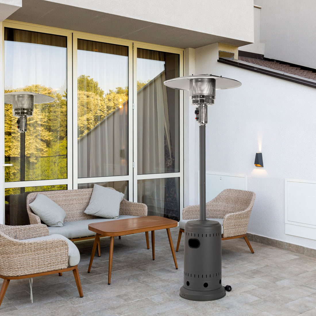 46000 Propane Standing Patio Heater