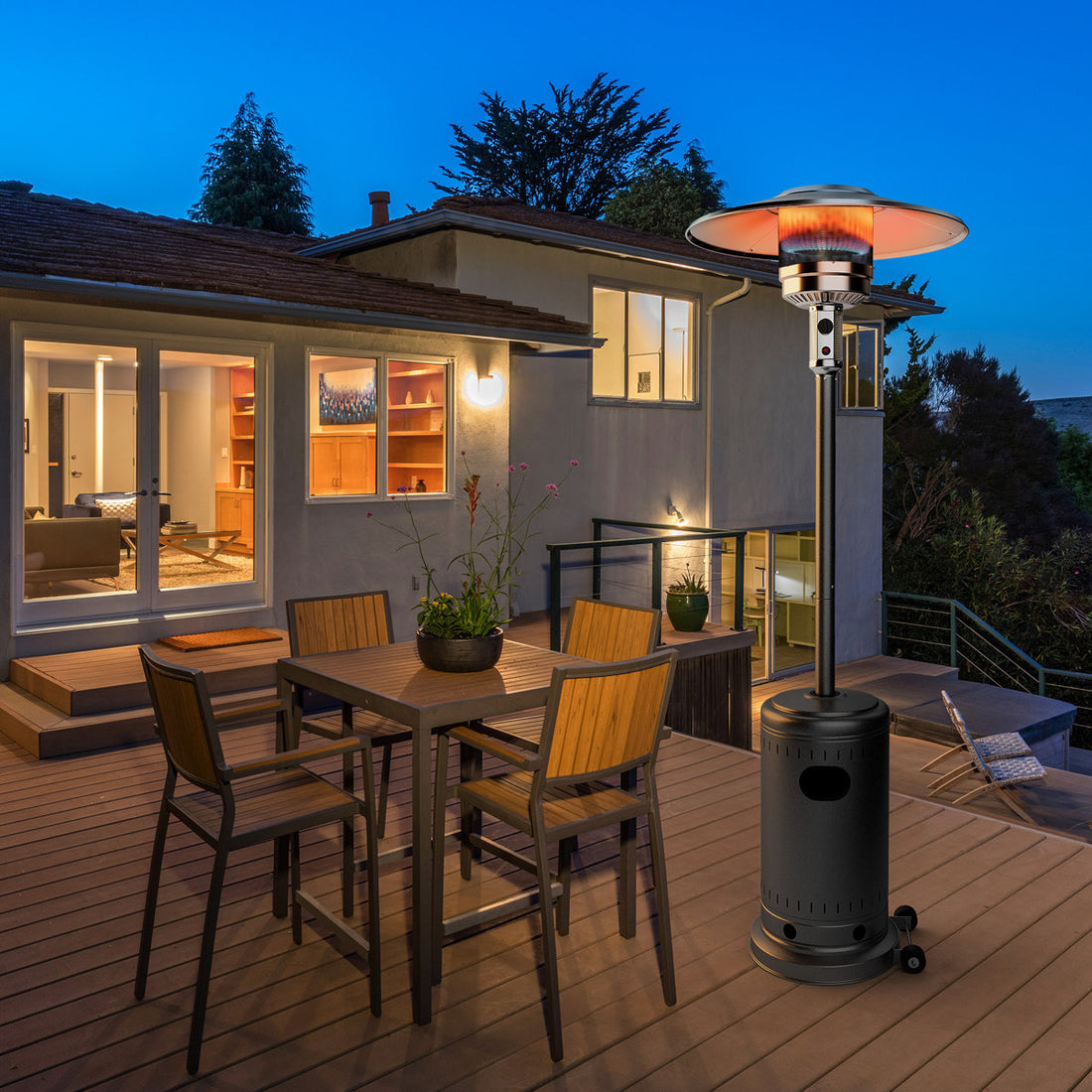 46000 Propane Standing Patio Heater