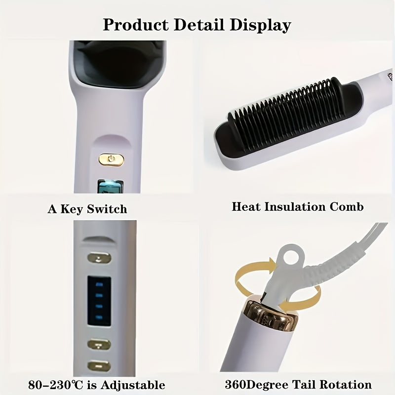 electric straightening brush a versatile heated comb
