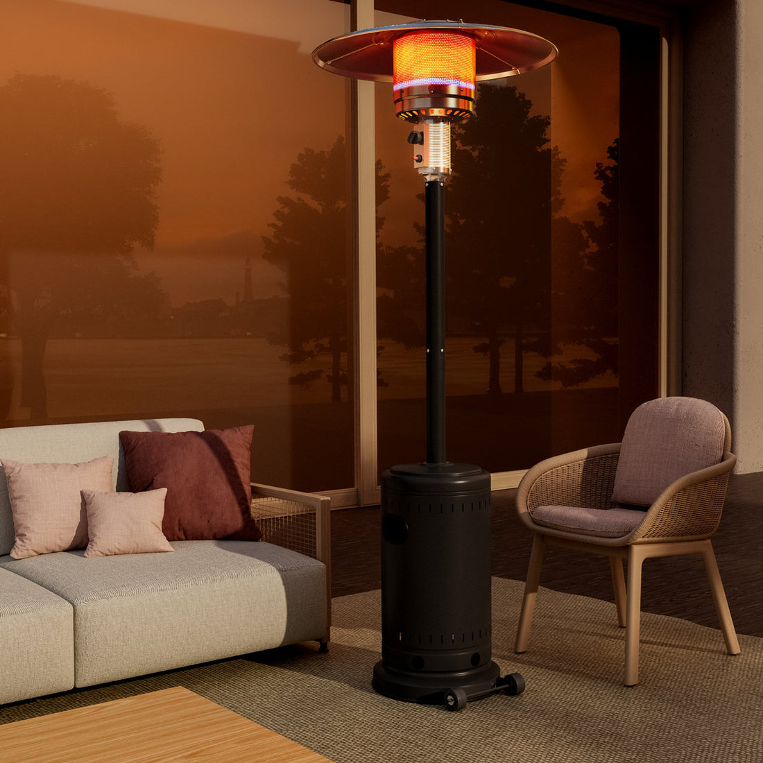 48000 BTU Propane Standing Patio Heater