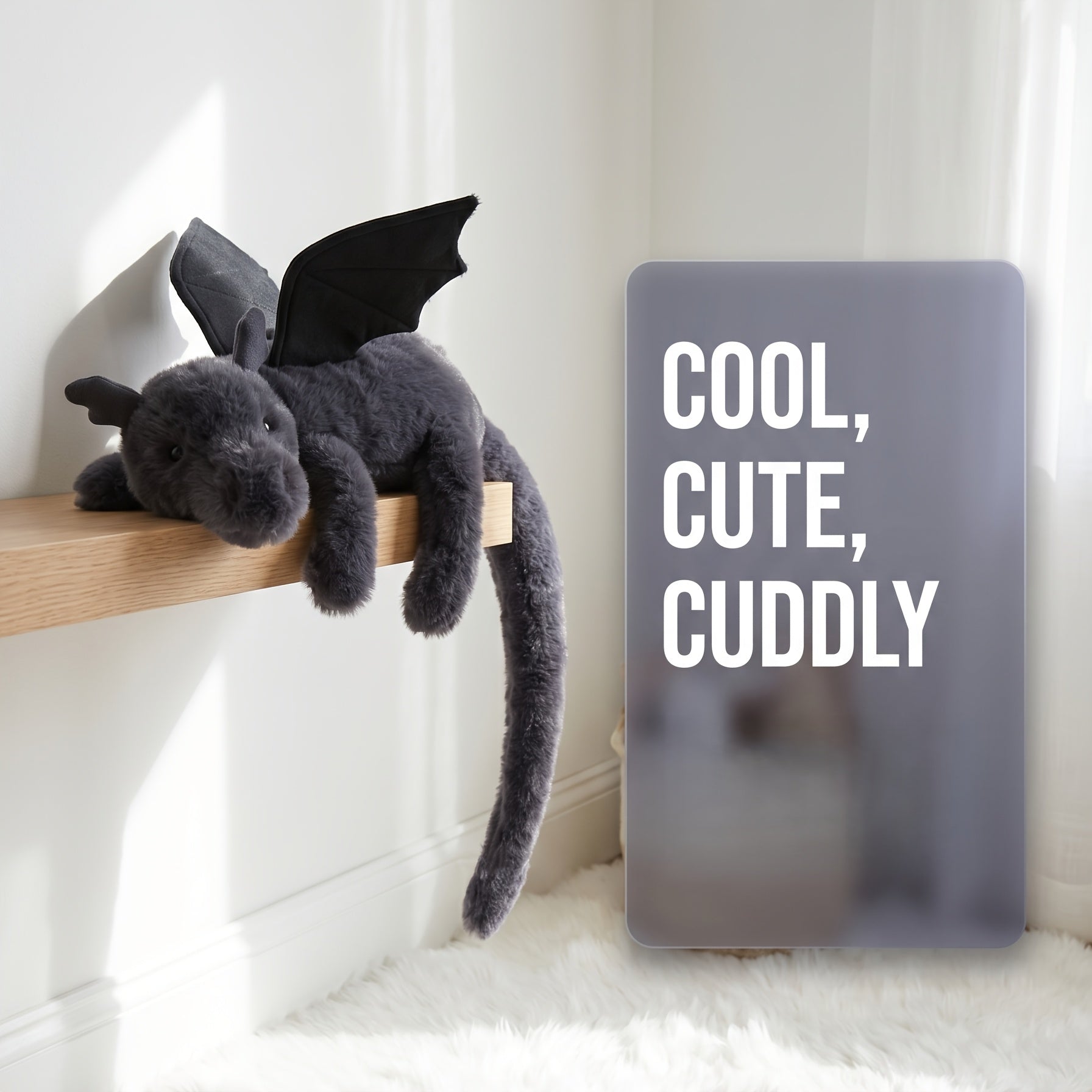 85cm 33 46 inches giant plush filling black dragon plush