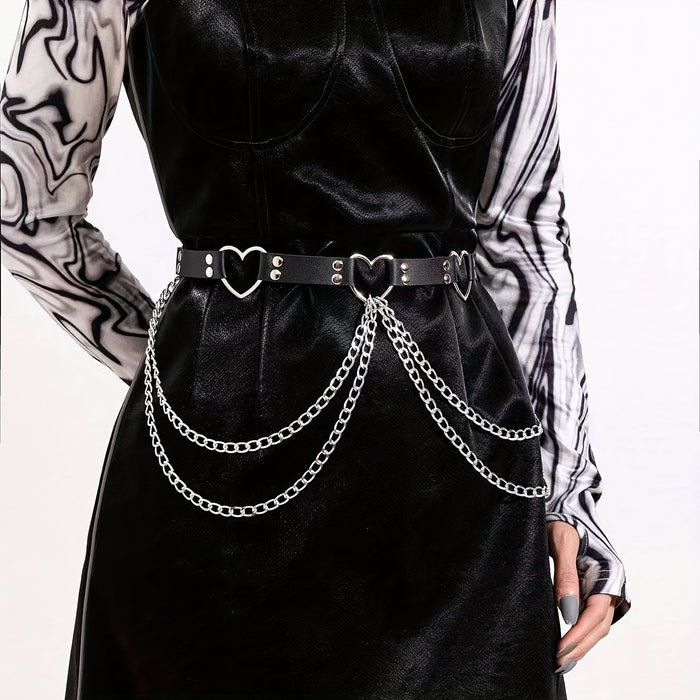 multiple sizes   womens gothic punk fashion heart
