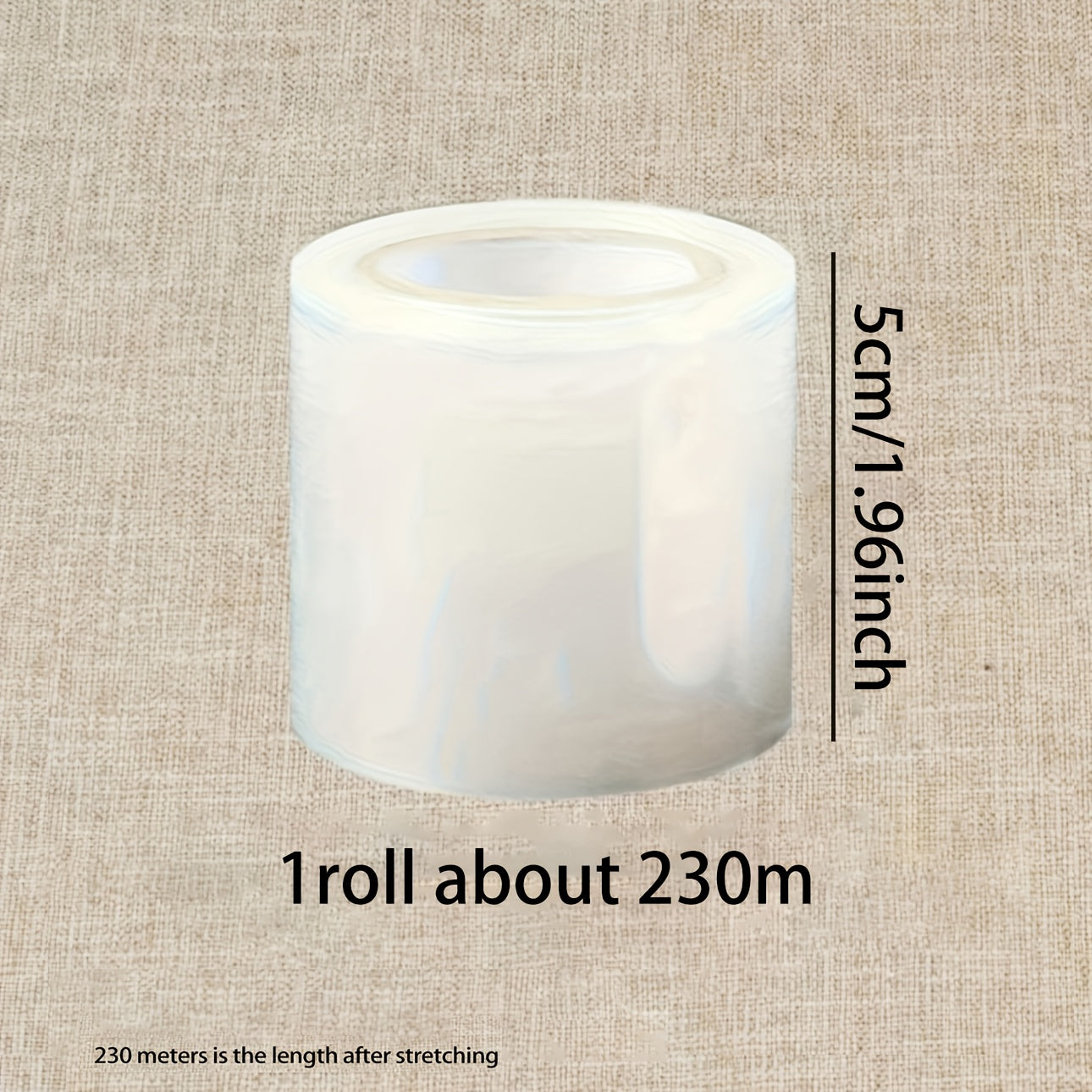 1 roll 9055 inch stretchable shrink film non heated bottle