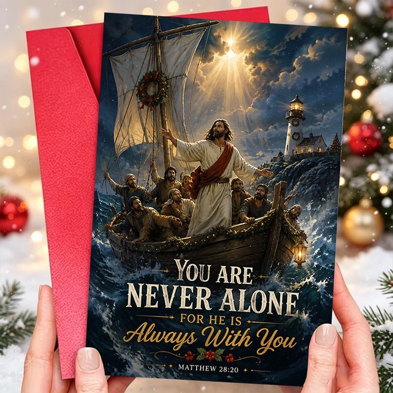 1pc christmas greeting card christian inspirational gift