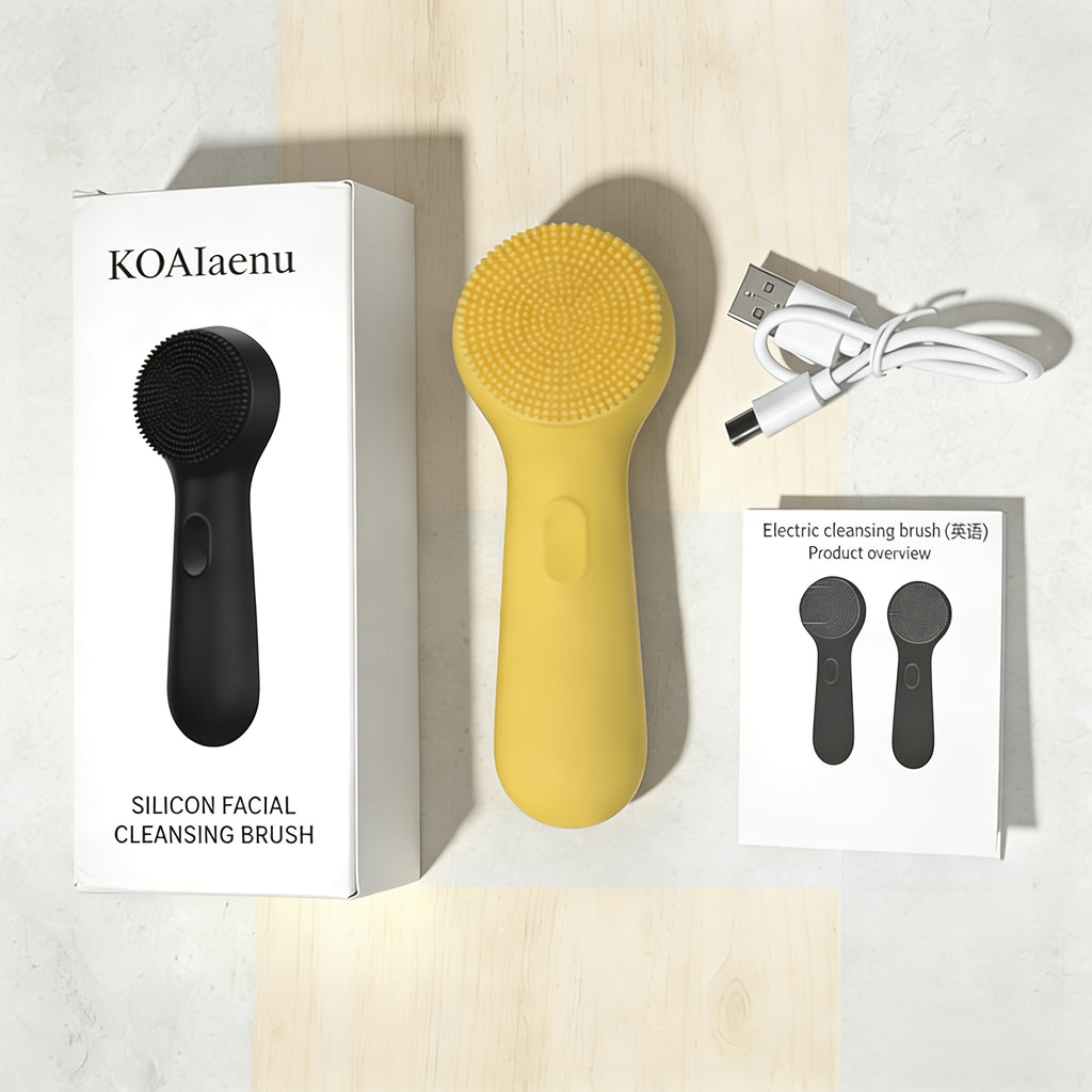 silicone facial cleansing brush electric face scrubber
