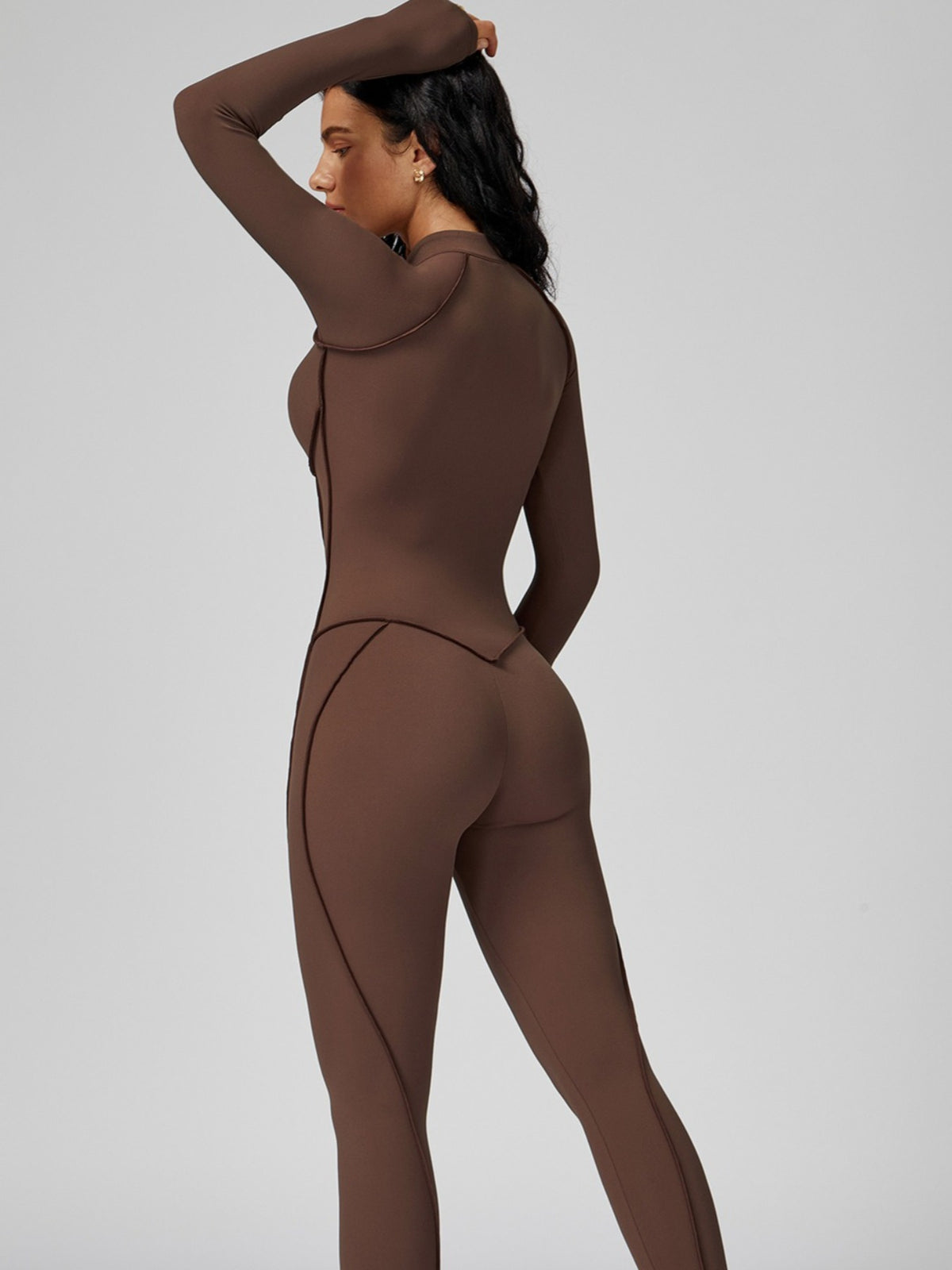 halloween party must womens unitard color block stand collar