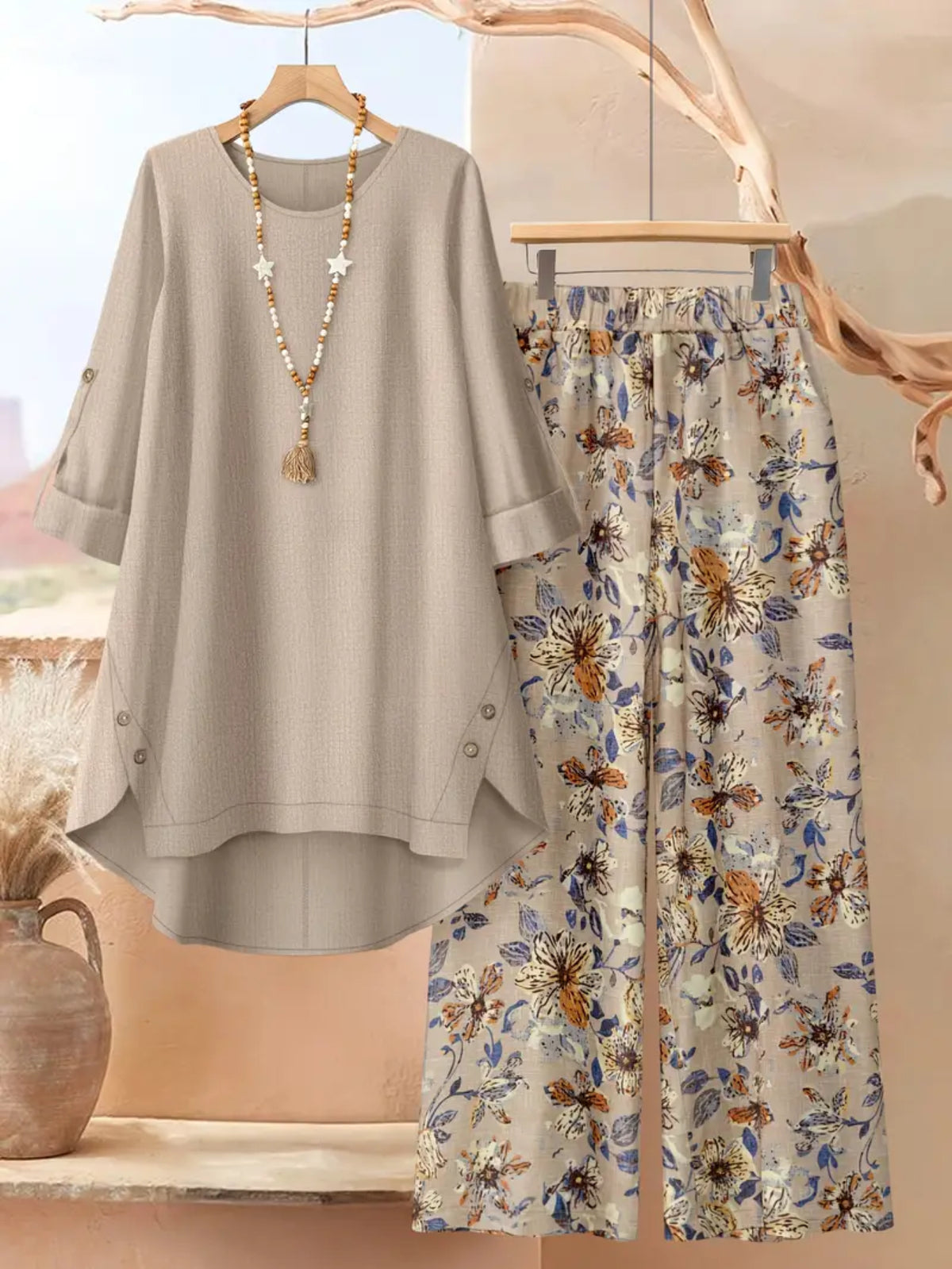 1 set womens vintage literary style button decoration
